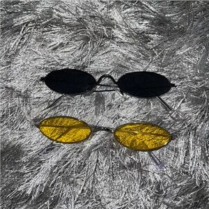 Yellow Low Frame Sunglasses